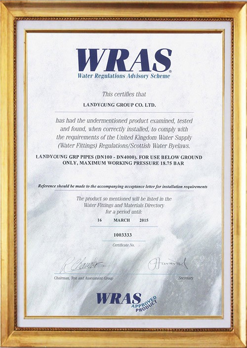 WRAS CERTIFICATION