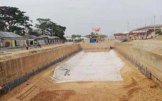 FRP sheet pile Bangladesh project site