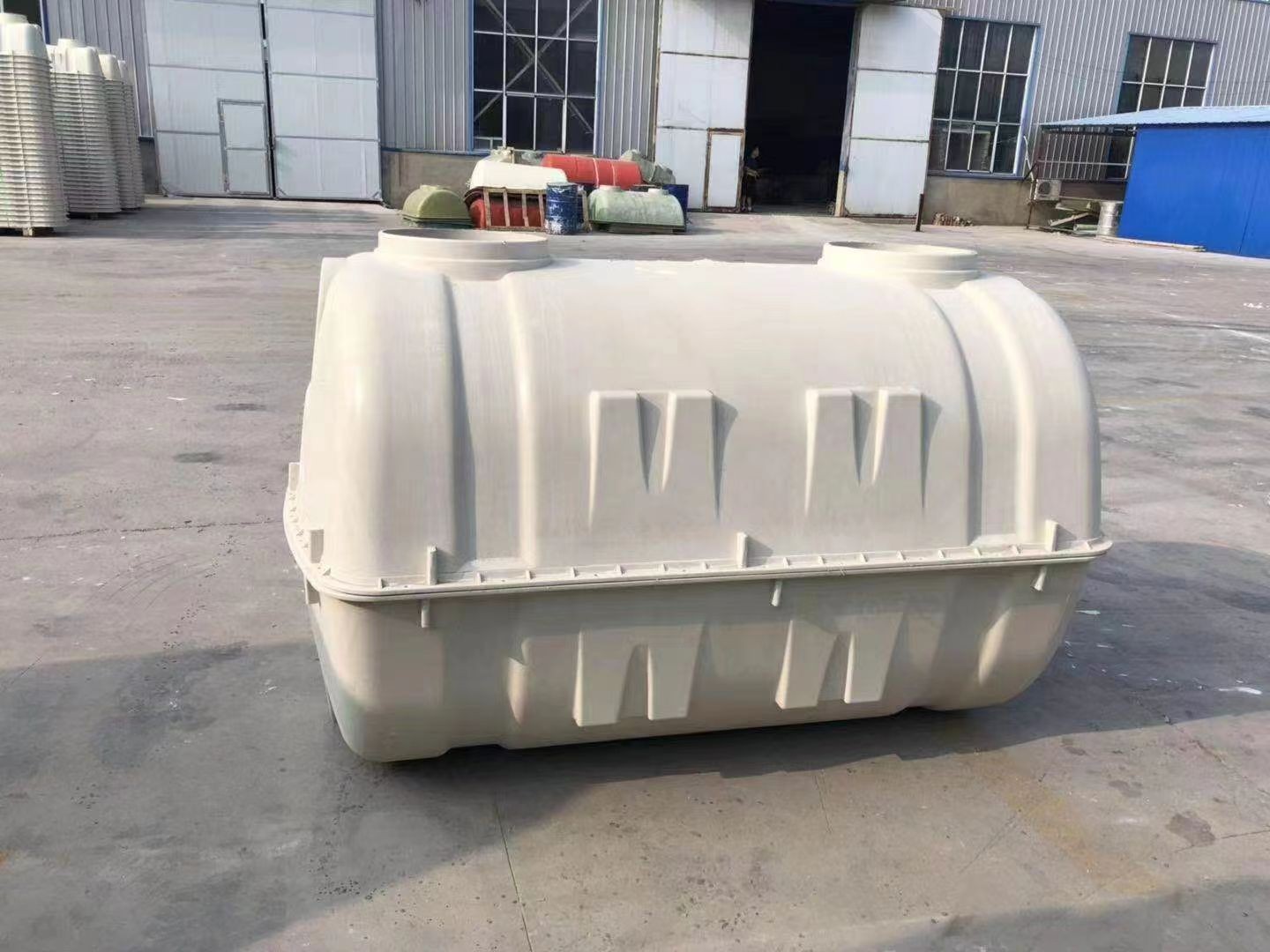 Fiberglass Reinforced Plastic (FRP) septic tanks and portable toilets